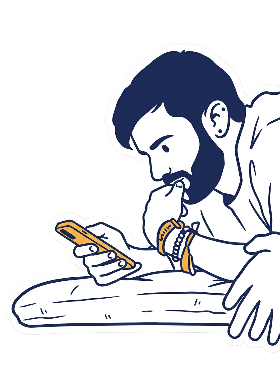 Raúl en versión sticker